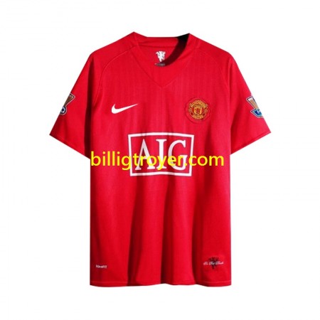 Billige Fotballdrakter Manchester United 2007 Retro Hjemmedraktsett Langermet